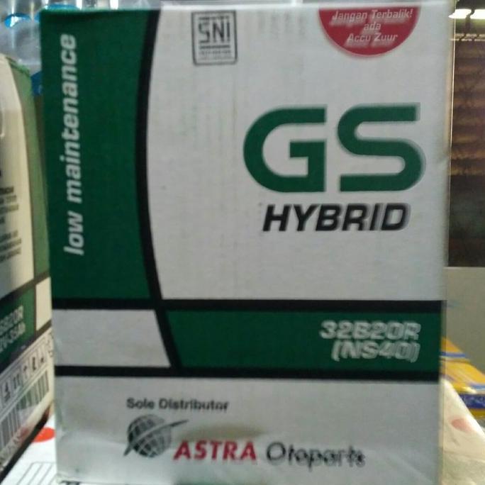 Aki Mobil / Battery GS ASTRA Type GS HYBRID 32B20R / NS40 12V 32AH