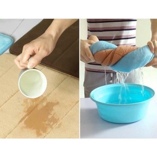 Best- Keset MEMORY FOAM Kamar Mandi ANTI SLIP Serap Air LEMBUT BAGUS