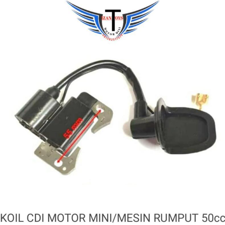 Coil cdi std hitam pengapian motor mini trail-gp-atv mesin rumput 50cv