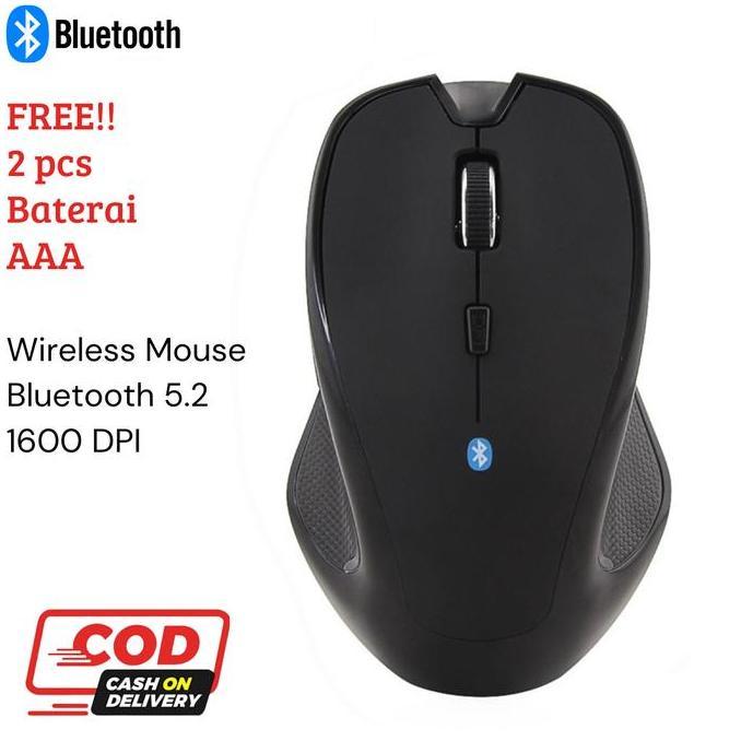 Mouse Bluetooth 5.2 Wireless Tanpa Dongle/ No Dongle USB Computer Universal 1600DPI Terlaris