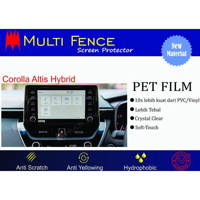 Screen Guard Head Unit Corolla Altis Hybrid READY