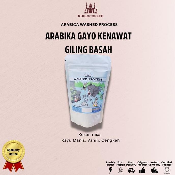 Terbaru, Biji Kopi Arabika Gayo Kenawat Gilbas 100G | Wet Process Wet Hulled