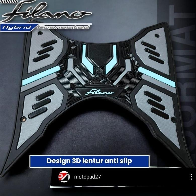 motopad27 pijakan kaki karpet filano pijakan kaki motor Yamaha grand filano 125