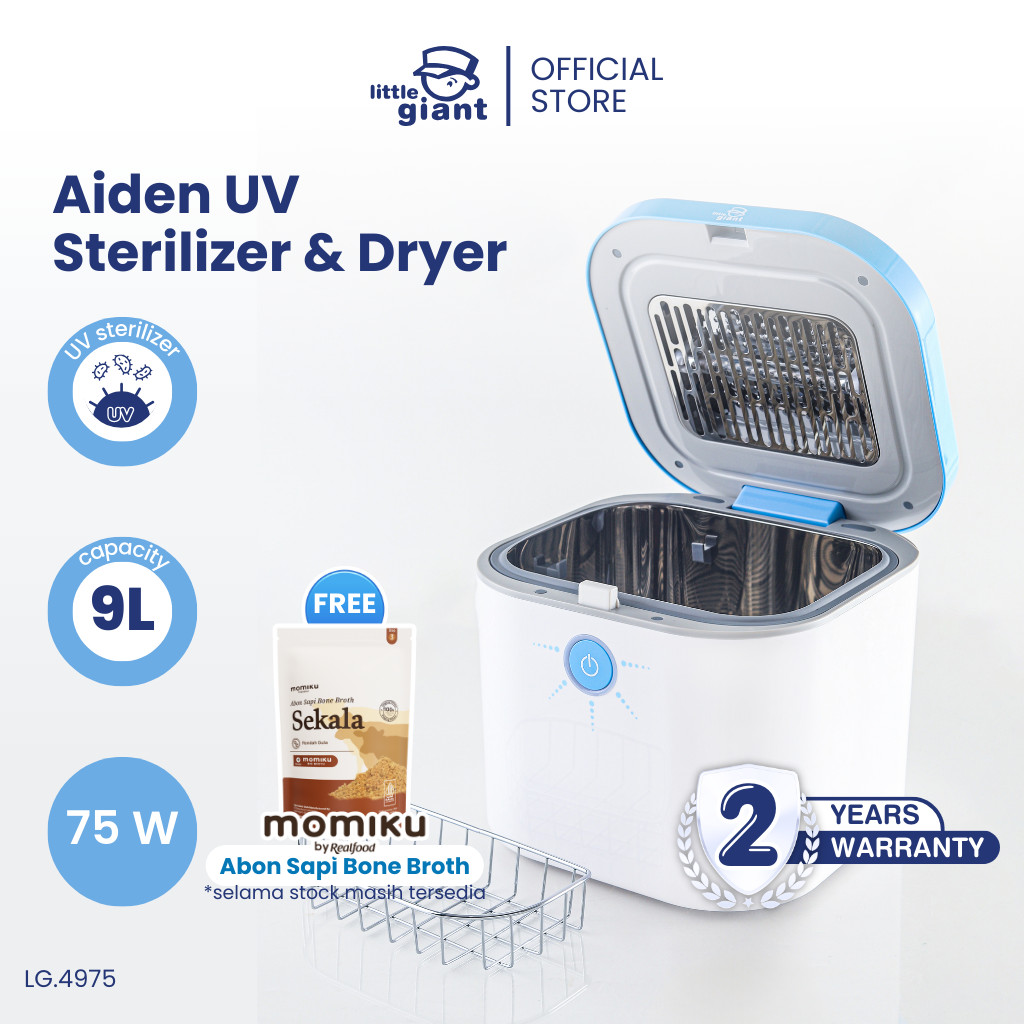 Little Giant Aiden UV Sterilizer & Dryer - Sterilisasi dan Pengeringan 360 Derajat