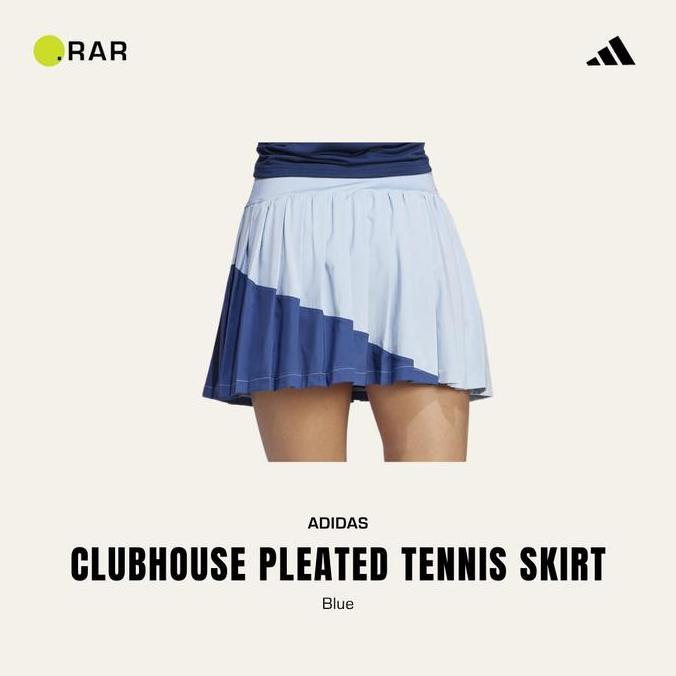 Adidas Clubhouse Pleated Tennis Skirt - Blue - Rok Tenis Terlaris