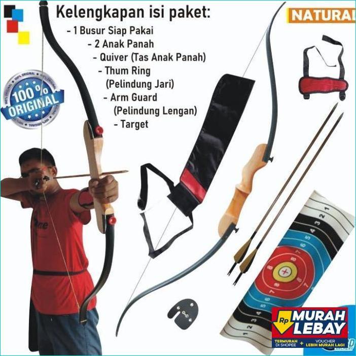 Promo Paket Busur Panah Dewasa Pemula // Set Panahan//Busur Panah Lengkap Terpopuler