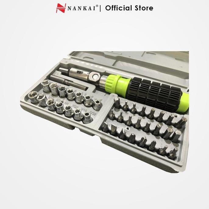 Yxyj- Obeng Sock Set 41 Pcs / Kunci Obeng Socket 41 Pcs Nankai