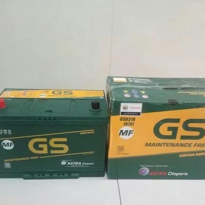 Promo aki mobil GS astra MF N70 65D31R 12volt 70 amper Diskon