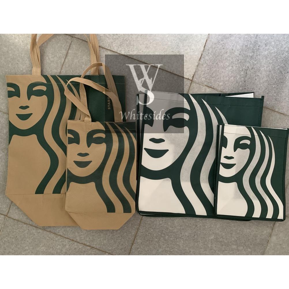 Good- Starbucks Siren Spunbond Spunbound Tas Reusable Tote Bag Original Goodie New Paper Jeans Canva