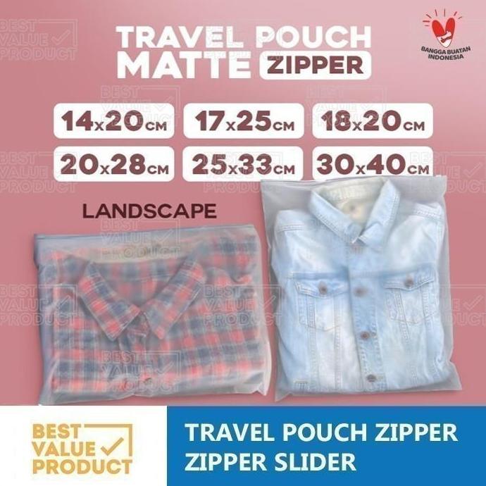 Kuyy- (Pack) Zipper Pouch Bag 35 X 45 Travel Pouch Storage Zipper Slider 35X45