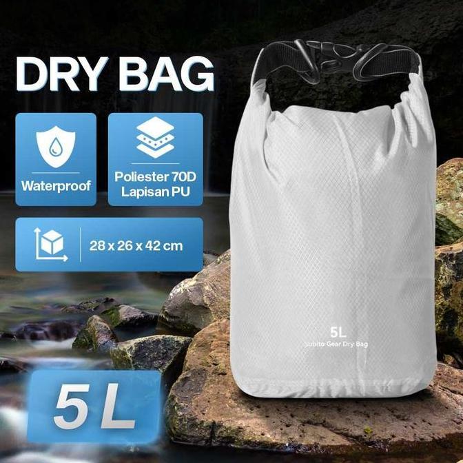 Tas Outdoor Waterproof Storage Bag Bucket Dry Bag Anti Air Hiking Camping Mancing