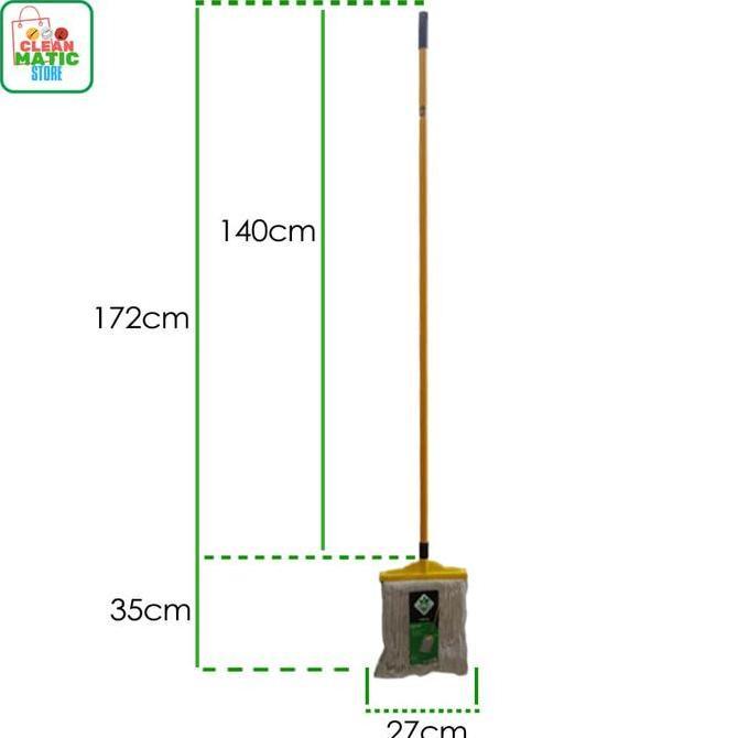 Grosir Wide Mop Aluminium ( Alat Pel Lebar Tongkat Aluminium )
