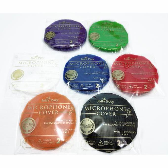 Volk- Shure Microphone 100Pcs Cover Warna / Shure Mic /Sarung Mic Bahan Kain