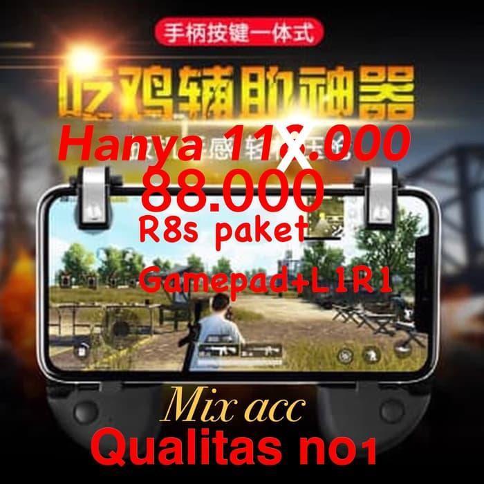 L1 R1 + Gamepad Paket R8 Pubg L1R1 Sharpshooter Fire Button Trigger R8 Original Dan Terpercaya