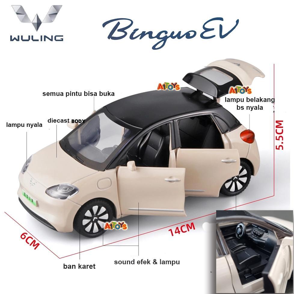 Diecast mobil Wuling Bingo Miniatur Wuling Binguo  mainan mobil Wuling Bingo mainan diecast mobil BY