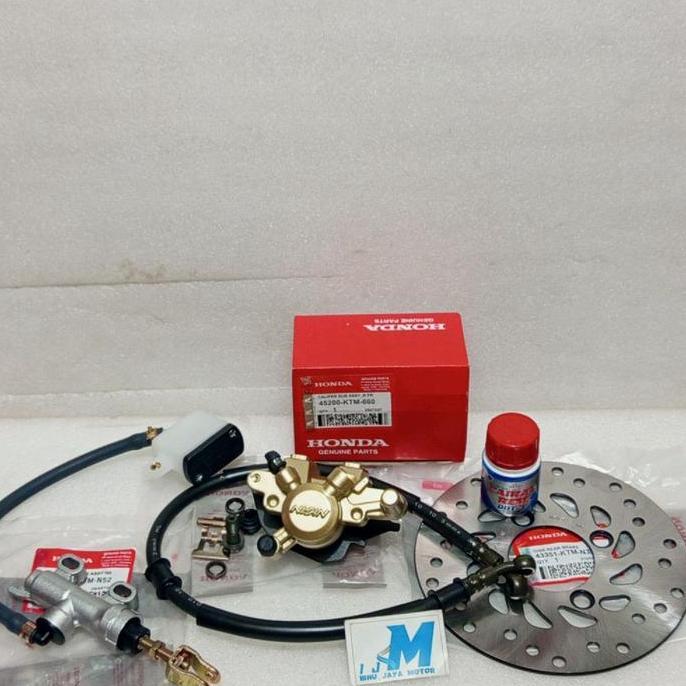 Paket 5 Item Kaliper Rem Belakang Set Cakram Supra X 125 Old Batman Blade New Cs One Supra X 125 New