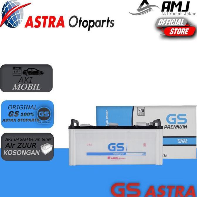 GS Premium Astra Aki Hino Bus N120 / 115F51 - 120Ah Aki Basah