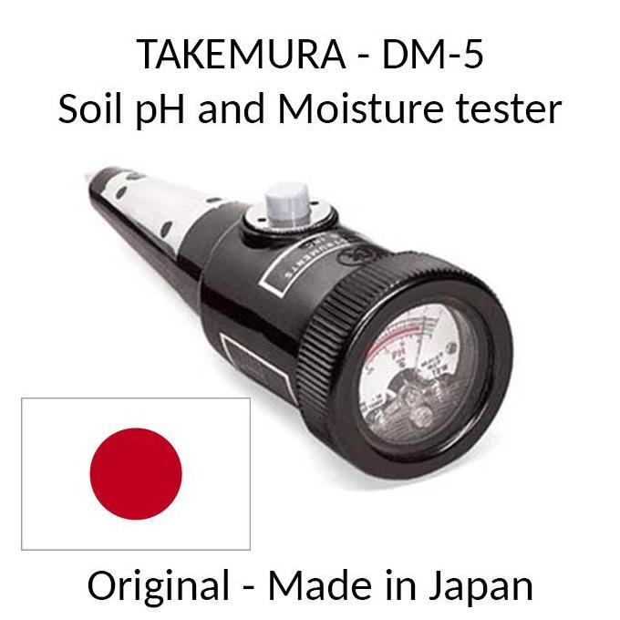 Yxyg- Takemura Dm 5/Dm5/Dm-5 Soil Ph & Moisture Meter / Tester Ph Tanah