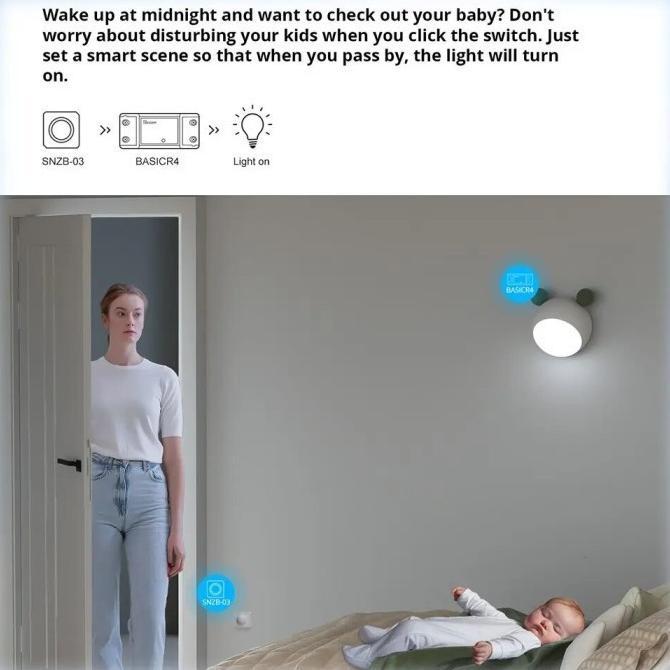 lstrk- Sonoff Smart Switch Basic R4 Smart Breaker Wireless 10A Switch Smart Home Breaker Pintar wifi