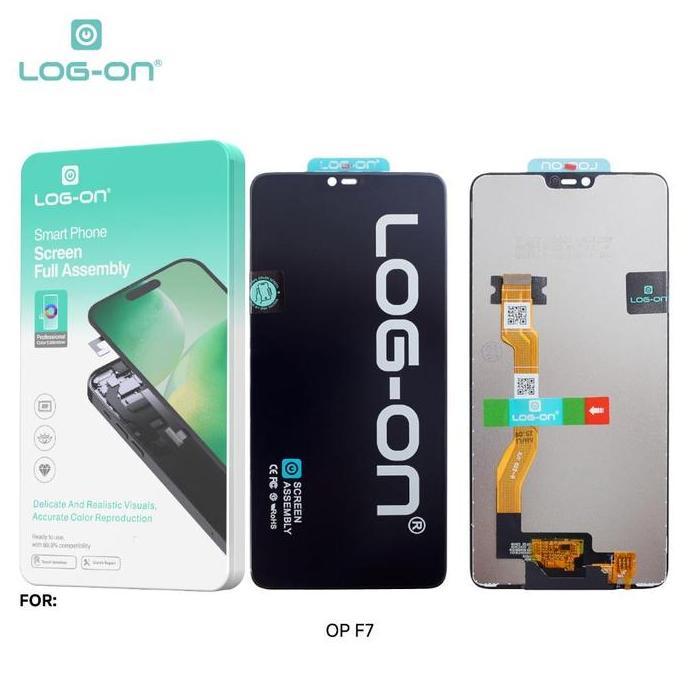 BEBAS ONGKIR - LOG-ON LCD TOUCHSCREEN UNTUK OPPO F7 CPH1819 F7 PRO CPH1821 LCD TS FULLSET Layar HP T