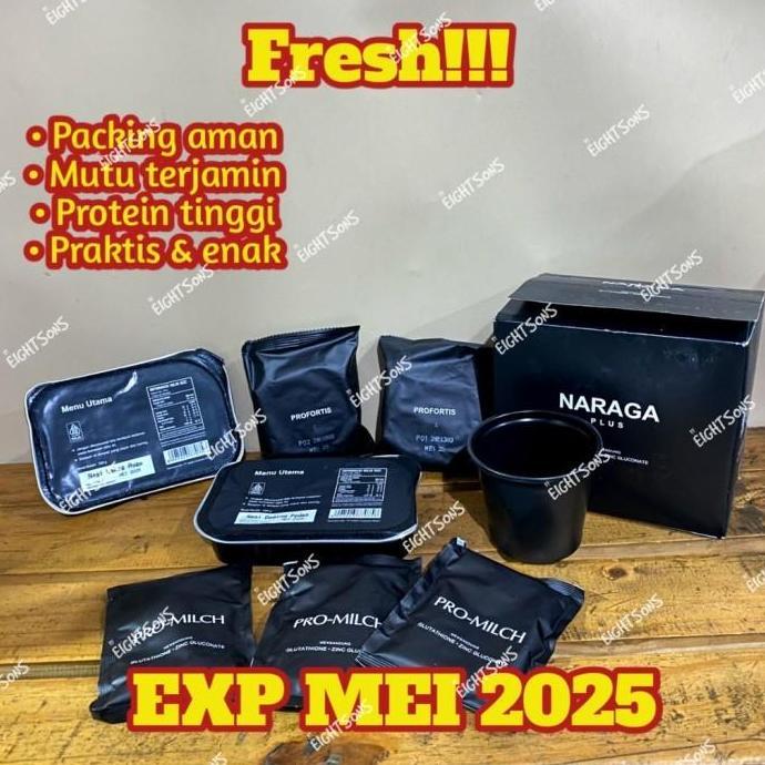 Good- SATU DUS NARAGA PLUS Ransum tni nasi kaleng makanan tni EXP MEI 2025