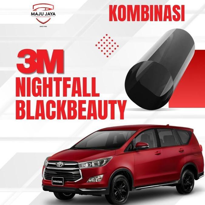 Kaca Film Mobil 3M Kombinasi NightFall + Black Beauty (Full Set)