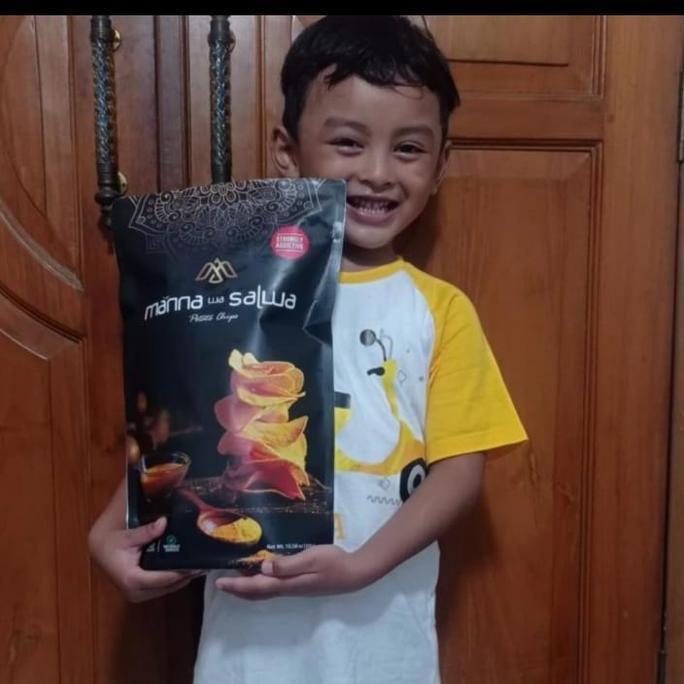 keripik kentang manna wa salwa | potato chips premium | refill 350gr