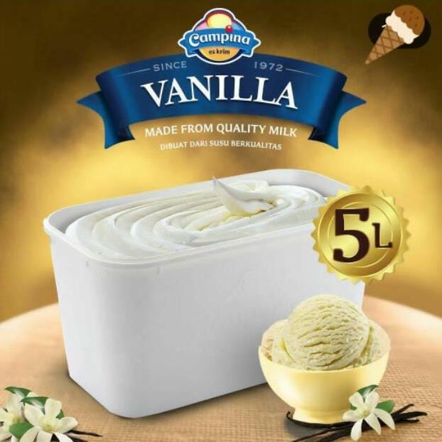ICE CREAM CAMPINA 5LITER / ES KRIM CAMPINA HANYA BANDUNG