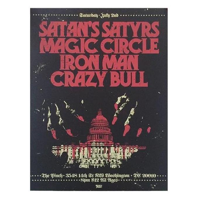 Branca Studio Satans Magic Circle Iron Man Crazy Bull Poster
