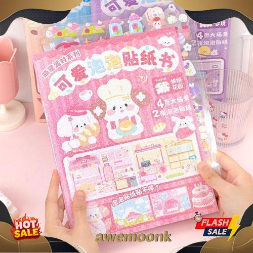 Buku Stiker DIY BEAR Quite Book Beruang Landscape Sticker Ruangan Super