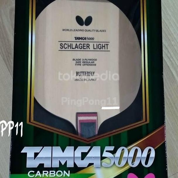 Butterfly Schlager Carbon Light - Blade Bat Bet Tenis Meja pingpong