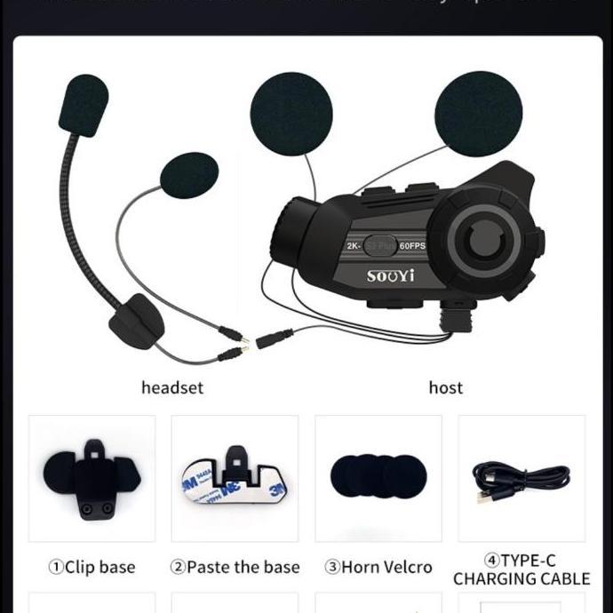 Good- Sooyi S3 plus interkom berkamera 2K stabilizer music sharing partycall