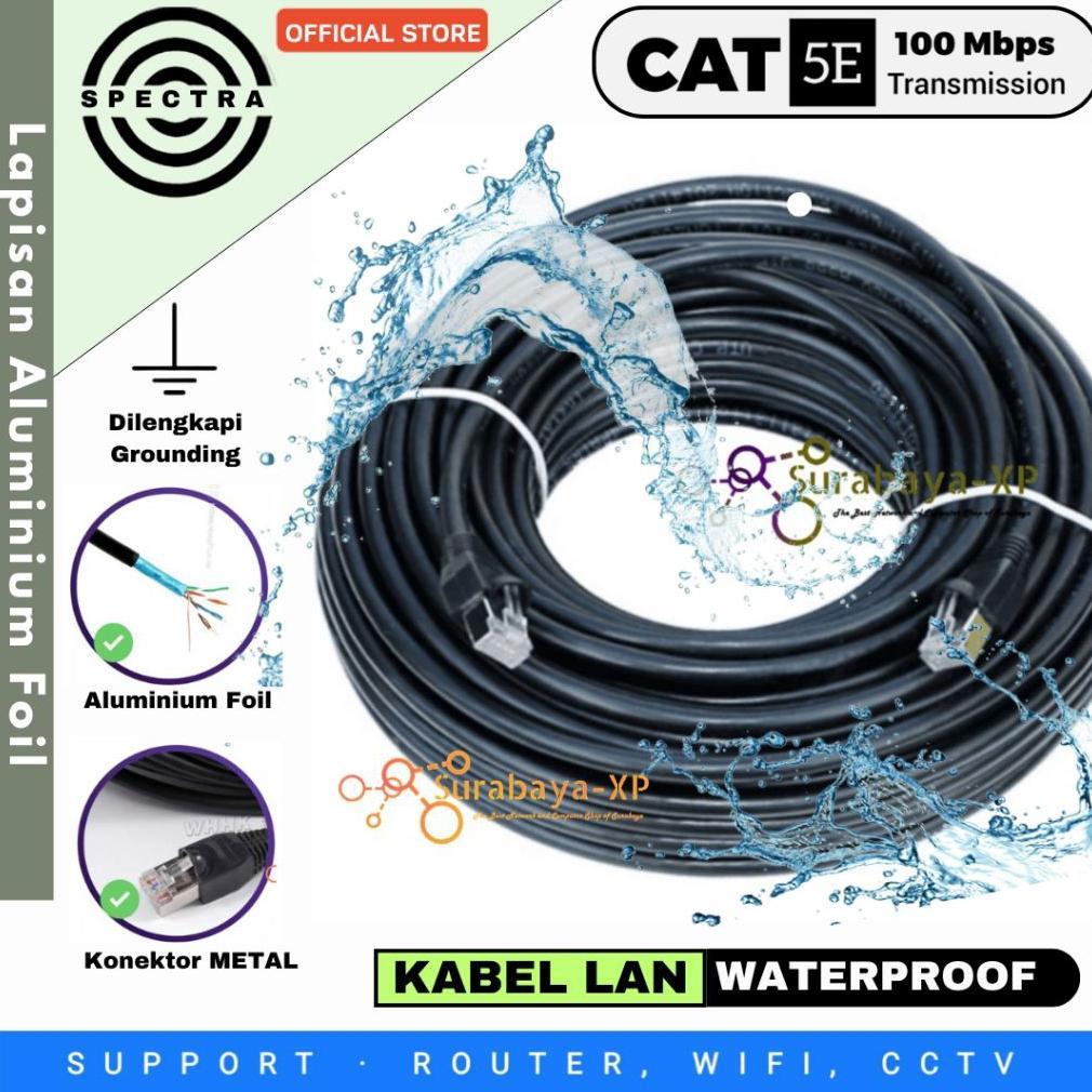 Kabel LAN 50 Meter UTP STP CAT5E 50M 50 M 50Meter FTP Outdoor SPECTRA Internet UTP INDIHOME