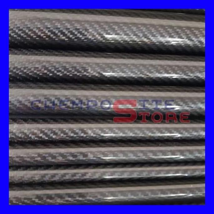 carbon fiber tube - pipa karbon fiber diameter 7mm - 50mm panjang 1m