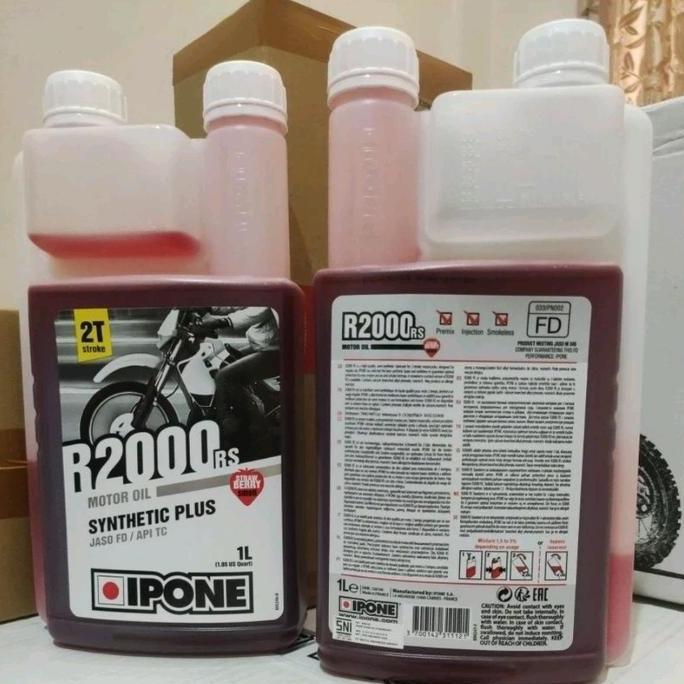 OLI SAMPING IPONE R2000 STRAWBERRY OLI SAMPING 2T IPONE MADE IN FRANCE ORIGINAL SEMI SINTETIS NINJA 