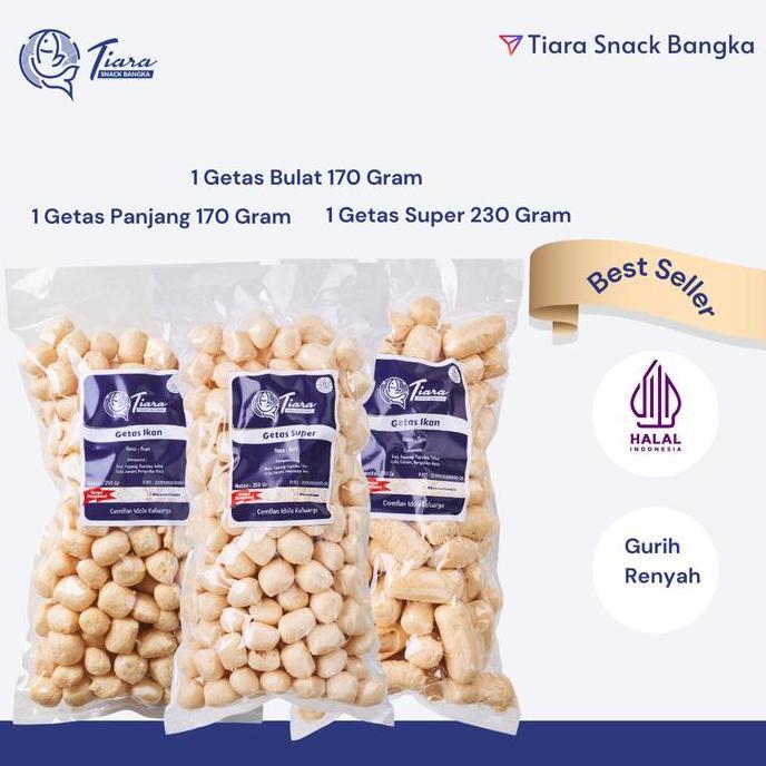 TERMURAH Kerupuk Getas Super Ikan Tenggiri, Getas Ikan Bangka, Getas Ikan Bangka Panjang READY STOCK