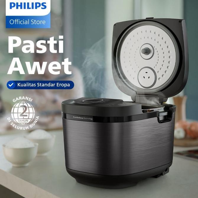 Philips Digital Rice Cooker Magicom 1.8 L HD 4812 - 3000 Digital Series Premium HD4812/31 - Hitam - 