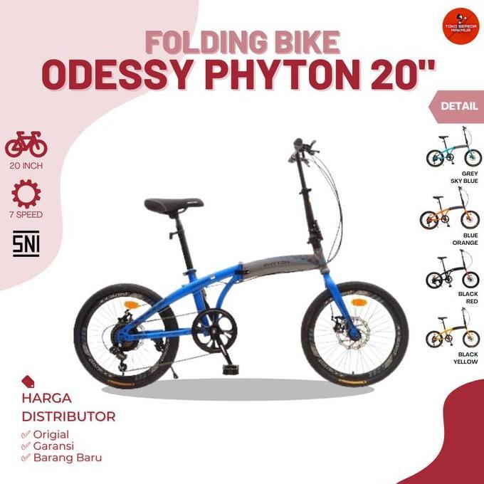 Terlaris Sepeda Lipat Folding Odessy Phyton 20 Inch