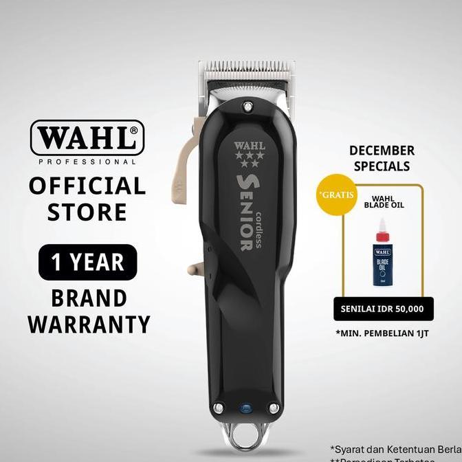 Littlehn- Wahl Professional 5 Star Senior Cordless Hair Clipper - Alat Cukur, Alat Cukur Rambut, Mes