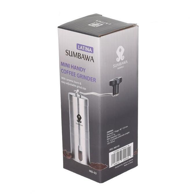Latina Sumbawa ( Sumba Mini ) Handy Coffee Grinder gilingan kopi manual burrs keramik