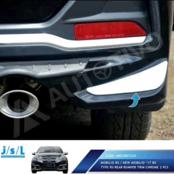 List bumper belakang chrome Mobilio RS 2017 jsl