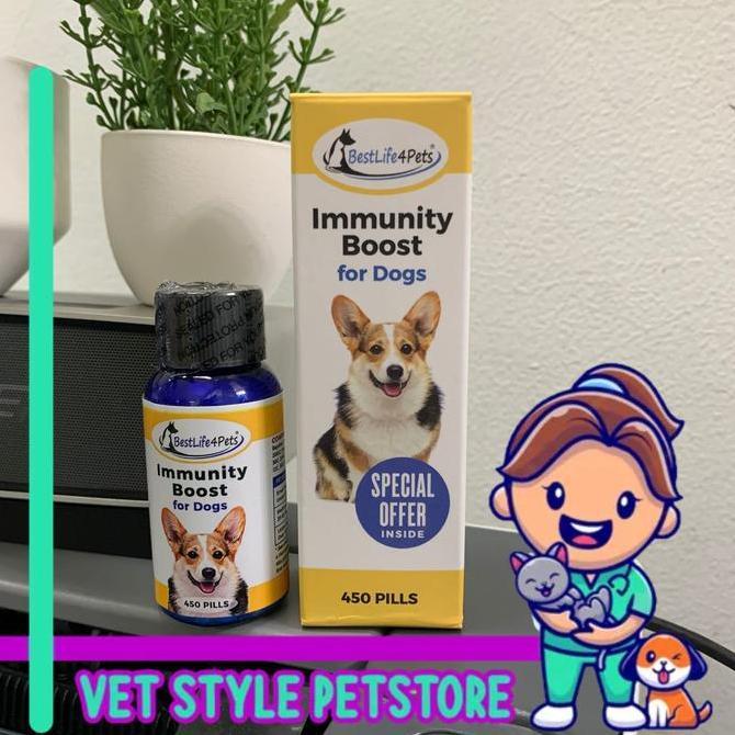 Best Life 4Pets Immunity Boost Obat Penambah Imun Stamina Anjing