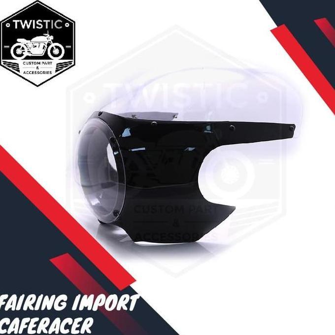 Fairing Windshield Visor Caferacer Universal 5.75 Inch Motor Custom W175 Xsr 155 Restock