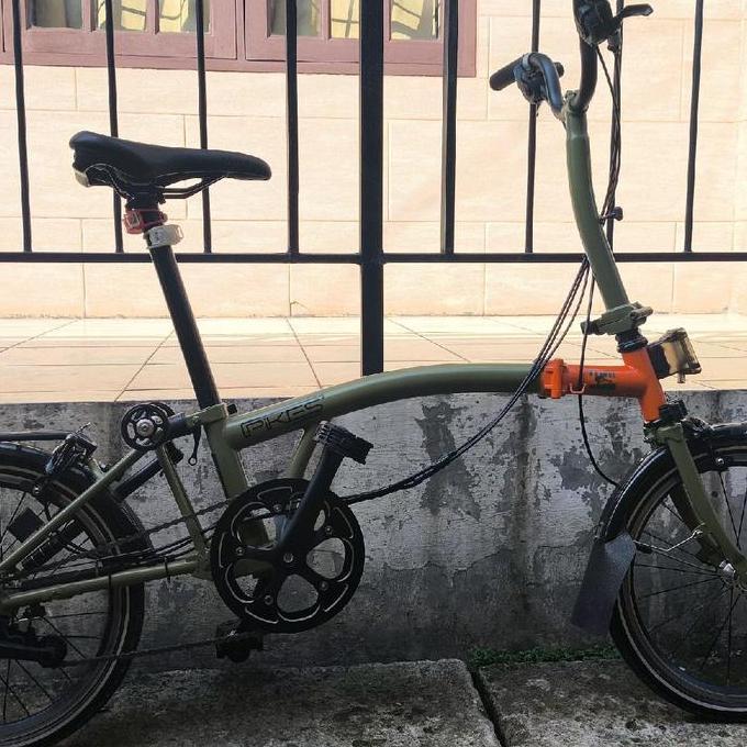 Terlaris Sepeda Lipat Element Pikes Gen 2 Nature Green