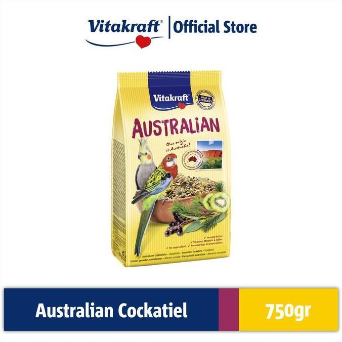 PROMO - Vitakraft Australian for Cockatiels 750g - Makanan Burung Falk Australia & Paruh Bengkok Bes