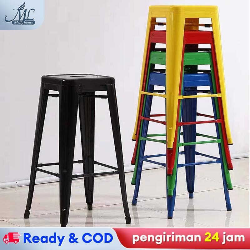 Grosir Kursi Besi Kursi Cafe Kursi Bar Besi Kursi Persegi Tinggi Kursi Tolix  Kursi Tinggi