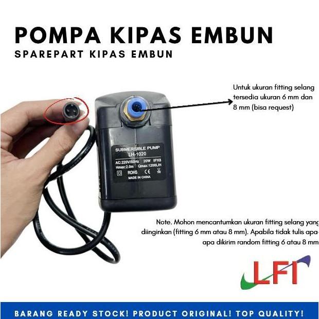 Sparepart Pompa Air Kipas Embun BARU