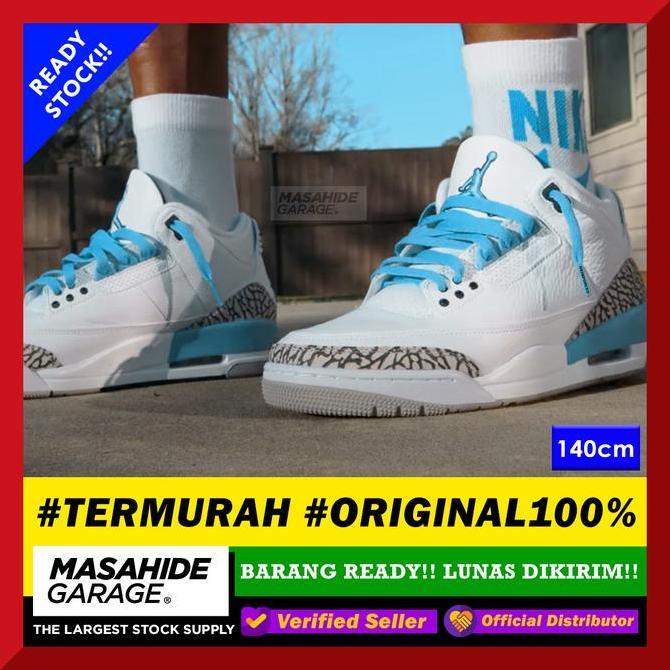 Reinforced Shoelaces Sky Blue Tali Sepatu Air Jordan Light Blue Biru
