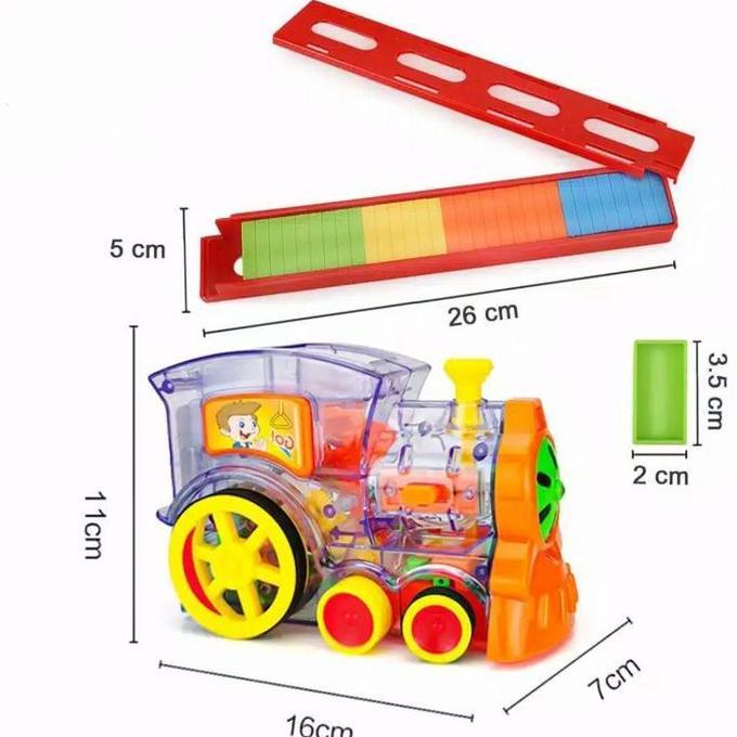 MAINAN ANAK DOMINO TRAIN KERETA PENYUSUN DOMINO PLASTIK TOYS KODE 751