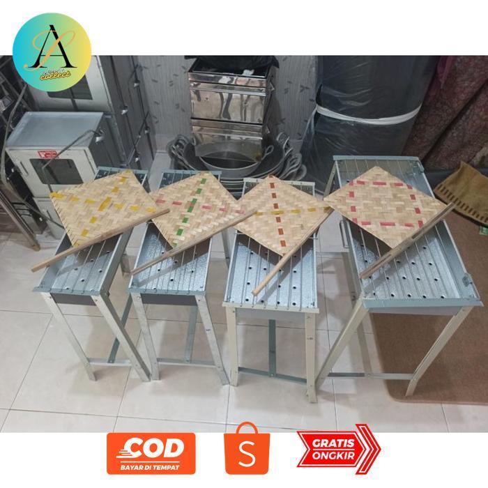 ALIANDRACOLLECT PANGGANGAN SATE IKAN JAGUNG / BAKARAN ARANG / PEMANGGANGANG AYAM GALVANIS ER-87